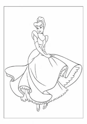 Ausmalbilder Cinderella Disney