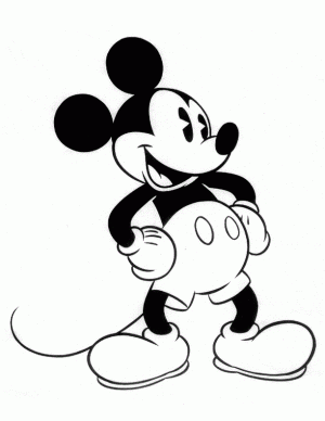 Ausmalbilder Disney Micky Maus Baby