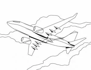 Ausmalbilder Doppeldecker Flugzeug