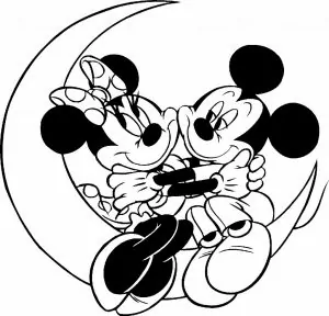 Ausmalbilder Erwachsene Micky Maus
