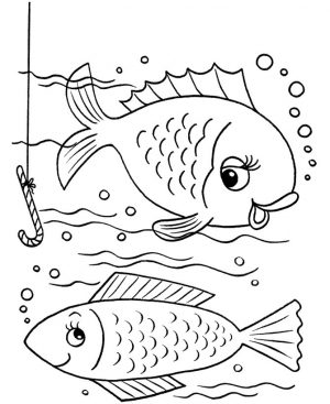 Ausmalbilder Für Kinder Fische
