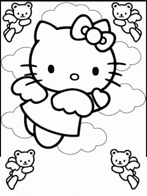 Ausmalbilder Für Kinder Hello Kitty