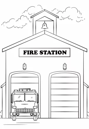 Ausmalbilder Feuerwehr Kostenlos