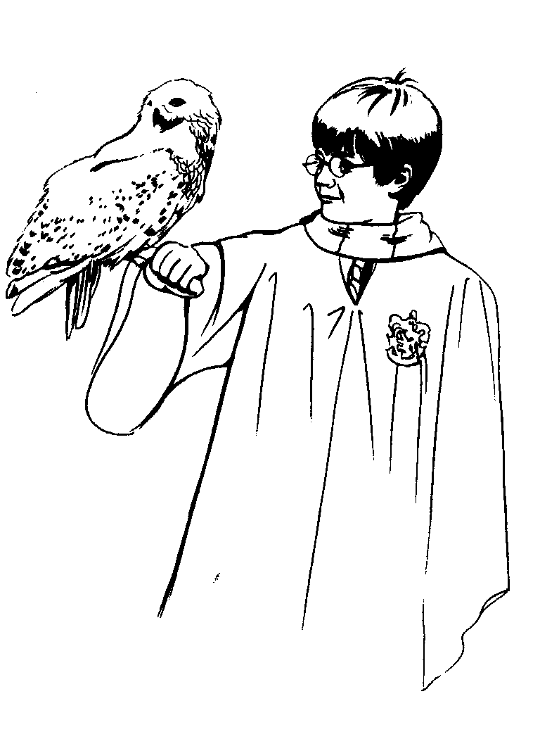 Ausmalbilder Harry Potter Dobby