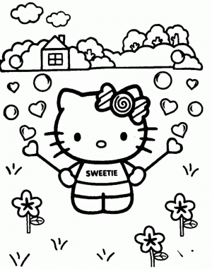 Ausmalbilder Hello Kitty