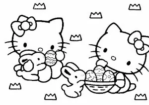 Ausmalbilder Hello Kitty Baby