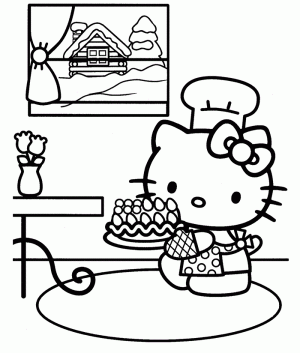 Ausmalbilder Hello Kitty Drucken