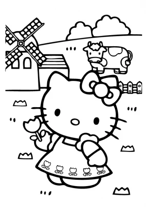Ausmalbilder Hello Kitty Geburtstag