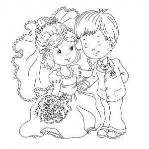 Ausmalbilder Hochzeit Für Kinder