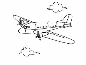 Ausmalbilder Kinder Flugzeug