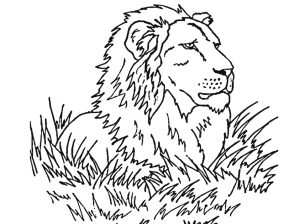 Ausmalbilder Mandala Tiere Löwe