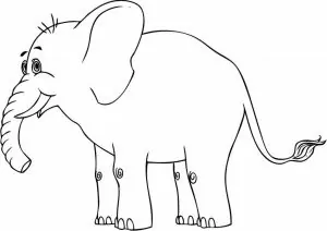 Ausmalbilder Maus Elefant