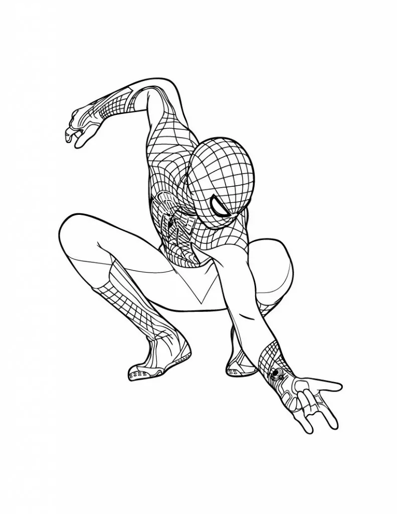 Ausmalbilder Spiderman 4