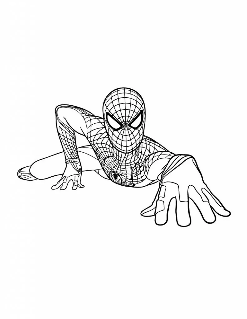 Ausmalbilder Spiderman Ausdrucken