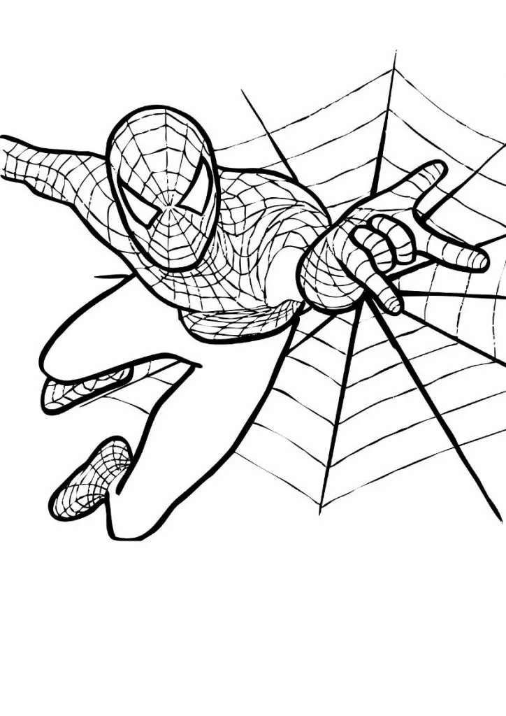 Ausmalbilder Spiderman Din A4