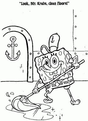 Ausmalbilder Spongebob Schwammkopf