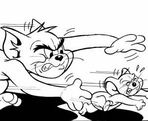 Ausmalbilder Von Tom Und Jerry