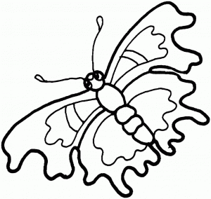 Ausmalbilder Vorlagen Schmetterling