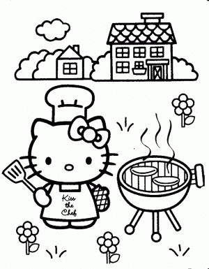 Ausmalbilder Zum Ausdrucken Hello Kitty