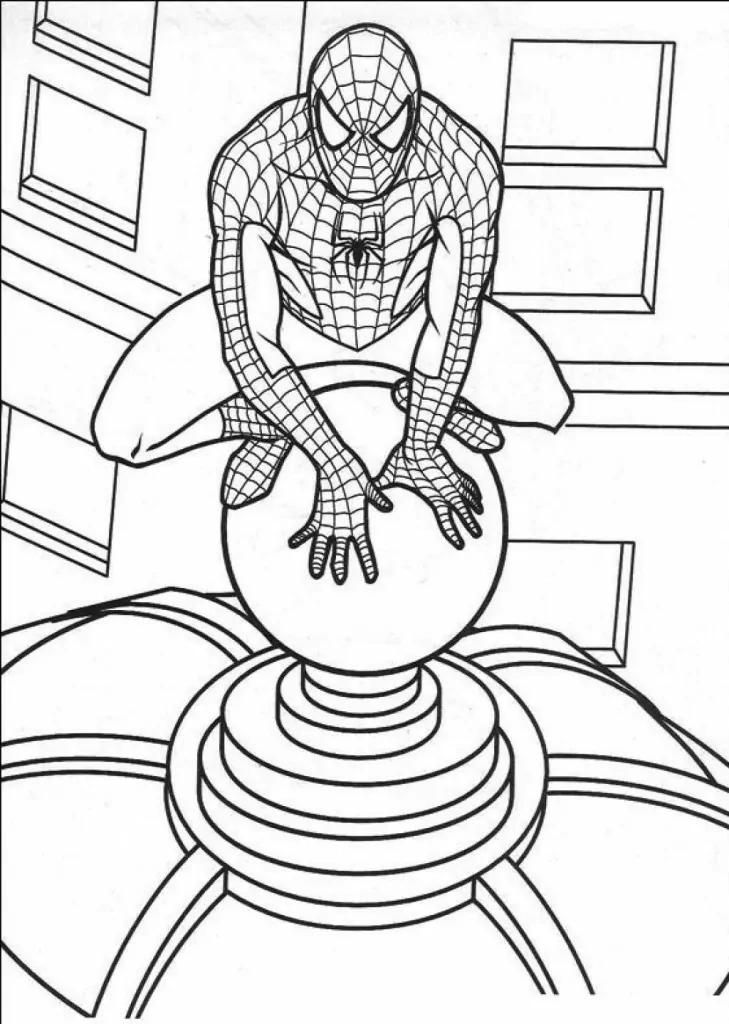 Baby Spiderman Ausmalbilder
