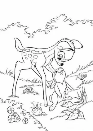 Bambi Und Klopfer Ausmalbilder