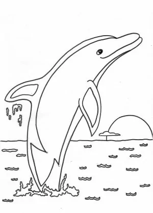 Delfin Ausmalbilder Gratis