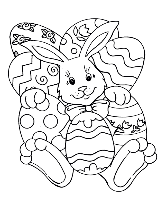 Easter Coloring Page Bunny