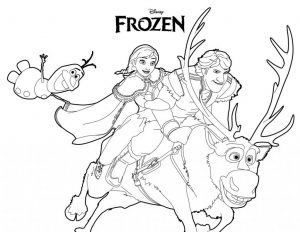 Elsa Und Anna Eiskönigin Ausmalbilder 1