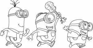 Free Minions Coloring Pages