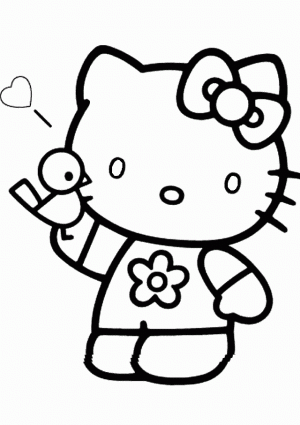 Gratis Ausmalbilder Hello Kitty