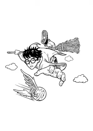 Harry Potter Quidditch Ausmalbilder