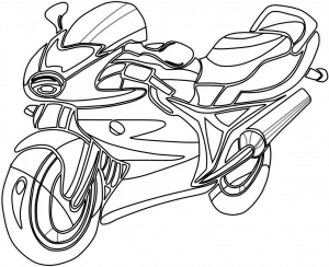 Images of Motorcycle Coloring Pages