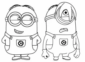 Minion Coloring Pages Free