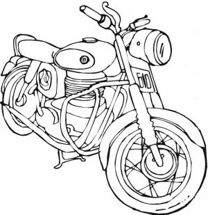 Motorcycle Coloring Page Pictures