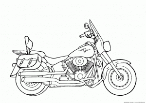 Motorcycle Coloring Pages Pictures