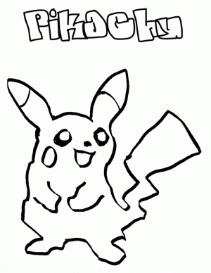 Pikachu Ausmalbilder Kostenlos