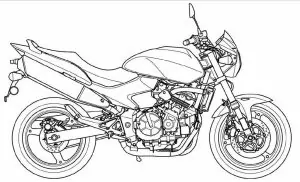 Printable Motorcycle Coloring Pages For Kids