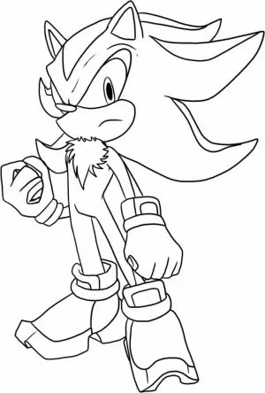 Sonic Ausmalbilder Shadow