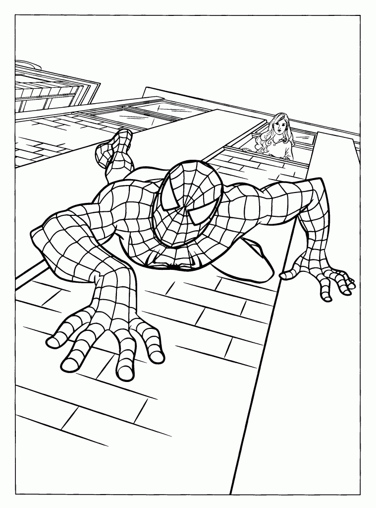 Spiderman Auto Ausmalbilder