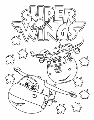Super Wings Paul Ausmalbilder