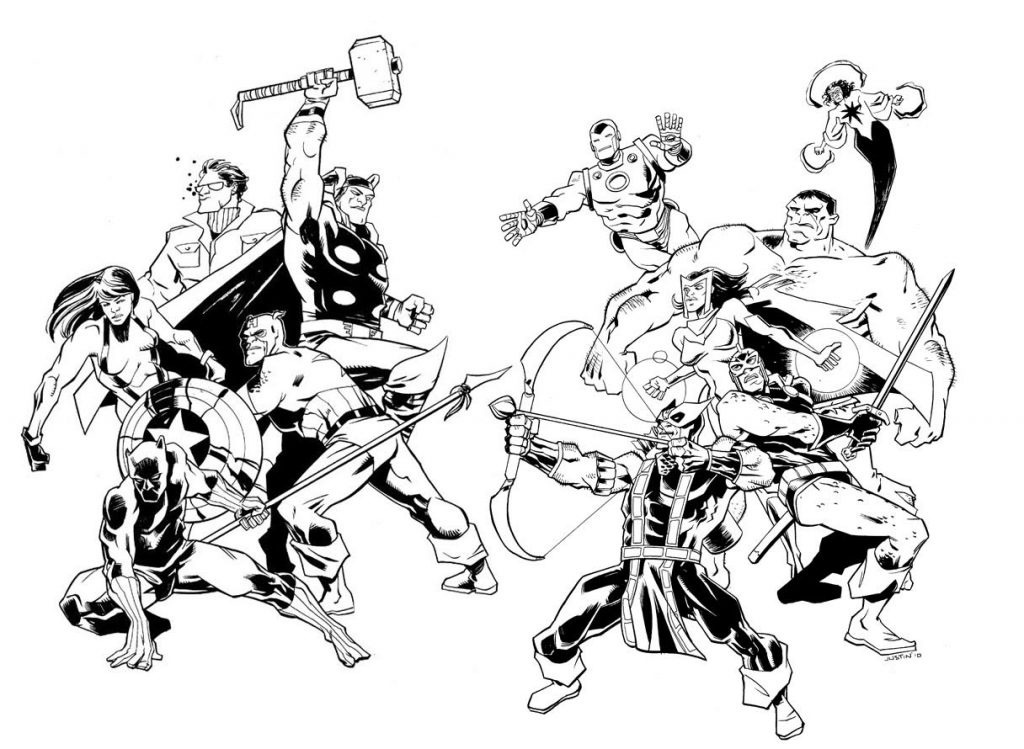 The Avengers Ausmalbilder 1