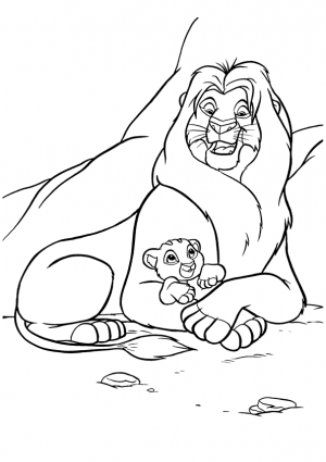 Ausmalbilder Disney König Der Löwen