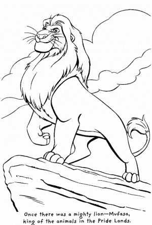 Ausmalbilder König Der Löwen 2