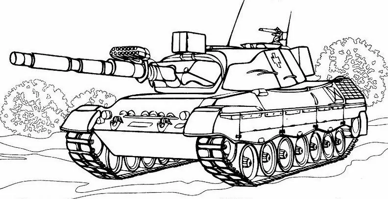 Ausmalbilder Panzer Gratis