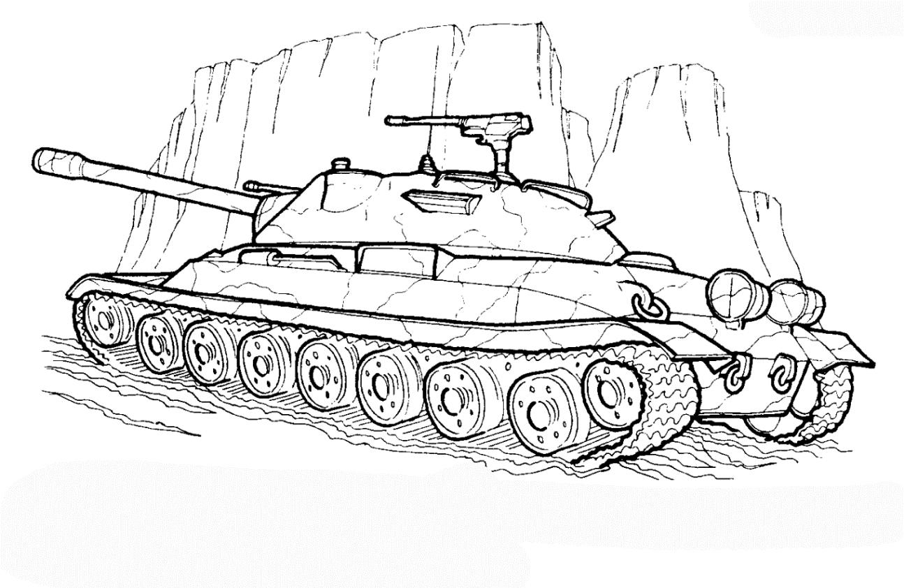 Ausmalbilder Panzer Leopard 2