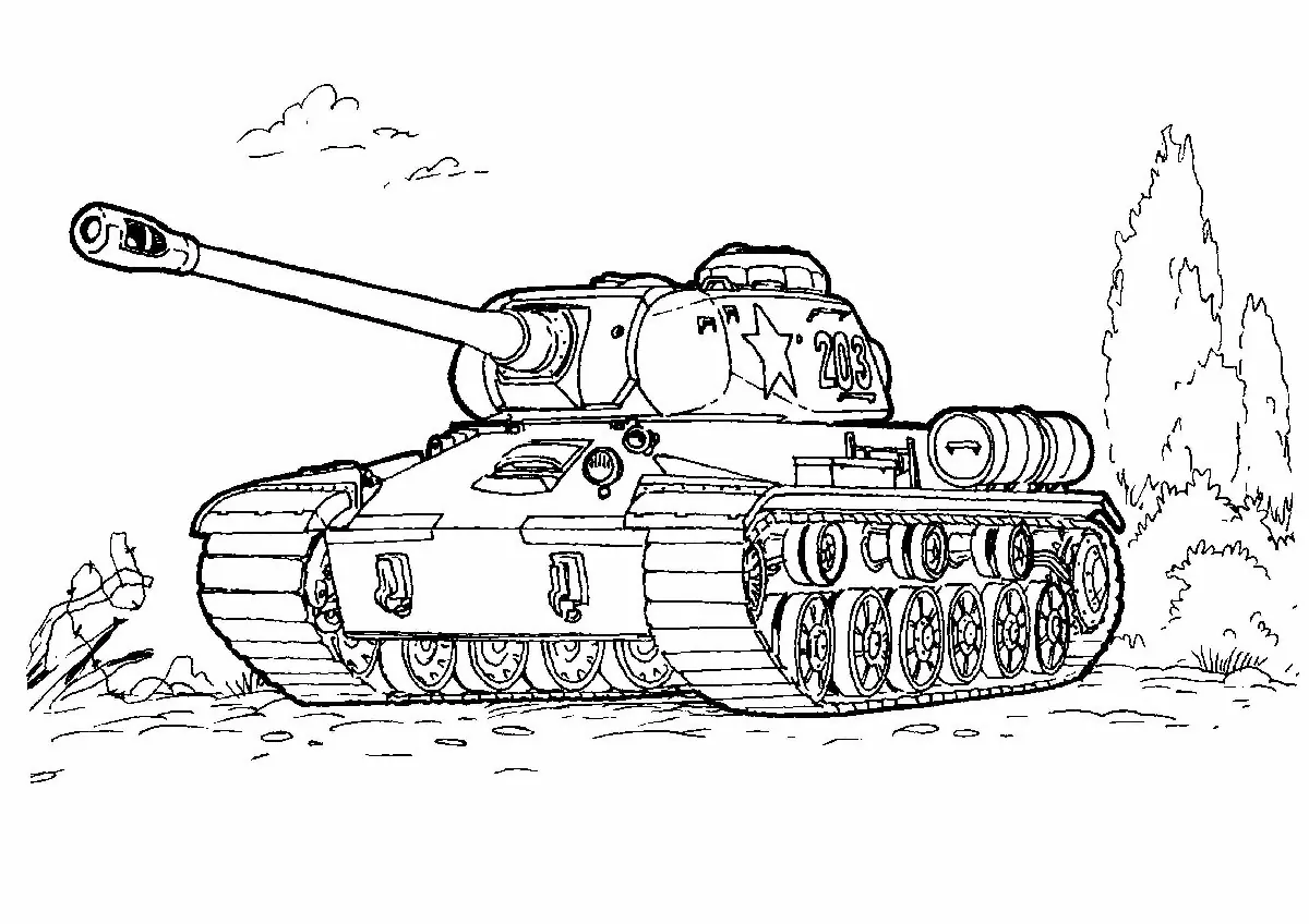 Ausmalbilder Panzer Leopard