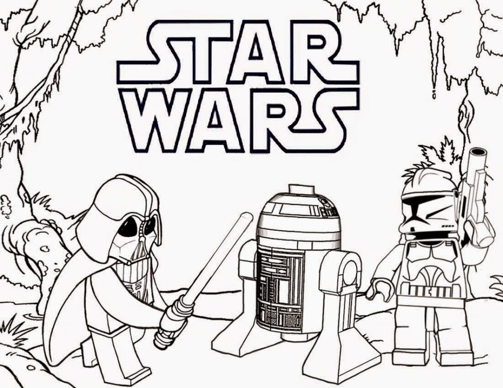 Ausmalbilder Star Wars Lego