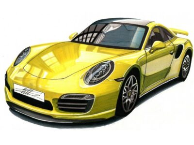 Ausmalbilder Zum Ausdrucken Autos Porsche