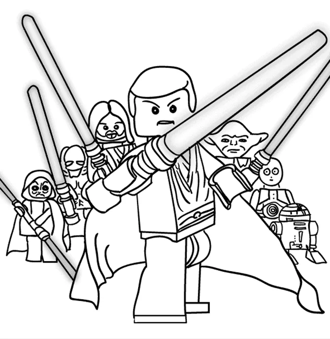 Lego Star Wars Darth Vader Ausmalbilder