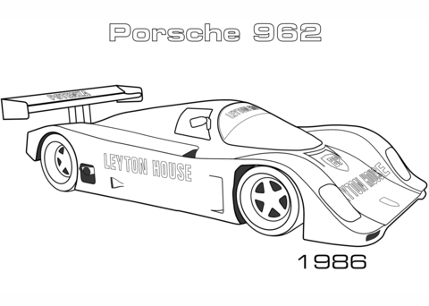 Porsche Ausmalbilder